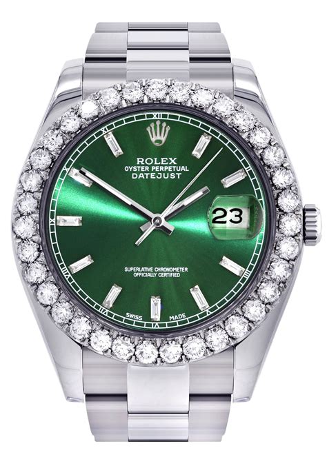 rolex datejust dark green